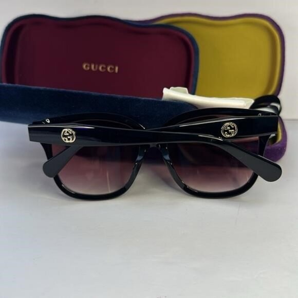 New Authentic GUCCI  Acetate Sunglasses GG0800SA Black - Picture 12 of 12